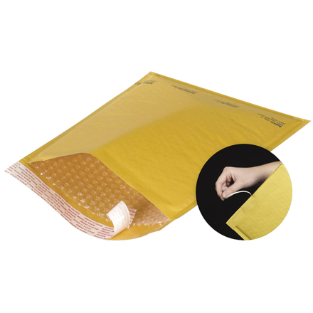 Kraft Self-Seal Bubble Mailers w/Tear Strip