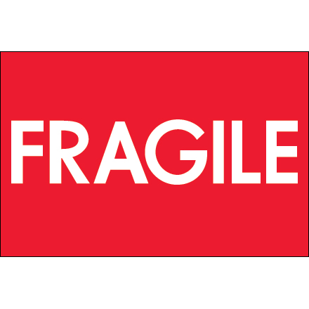 2 x 3" - "Fragile" (High Gloss) Labels