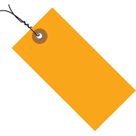 4 <span class='fraction'>1/4</span>" x 2 <span class='fraction'>1/8</span>" Orange Tyvek<span class='rtm'>®</span> PW Shipping Tag