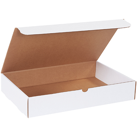 18 x 12 x 3" White Literature Mailer