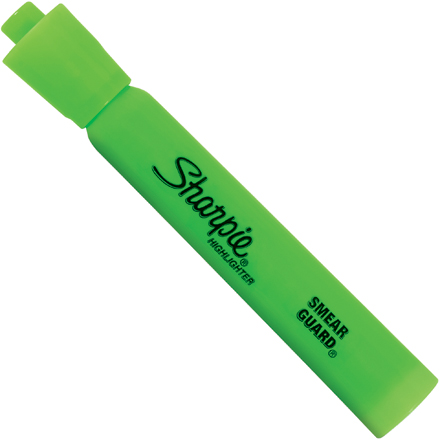 Fluorescent Green Sharpie Accent<span class='rtm'>®</span> Highlighters