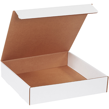 14 x 14 x 3" White Literature Mailers