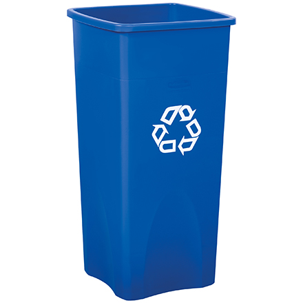 Rubbermaid<span class='rtm'>®</span> Square Recycling Container - 23 Gallon, Blue
