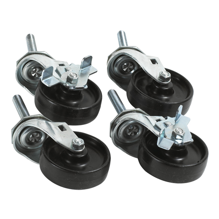 Caster Set for Carton Stands. Set of 4.